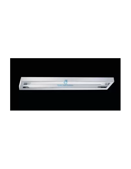 Spot métallique 44322 Applique Quadro 1x13w 230/240v chrome rayé